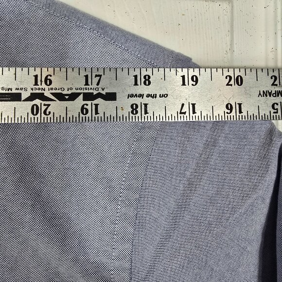 Brooks‎ Brothers Button Down Dress Shirt Large Men's Blue Long Sleeve - Picture 6 of 8